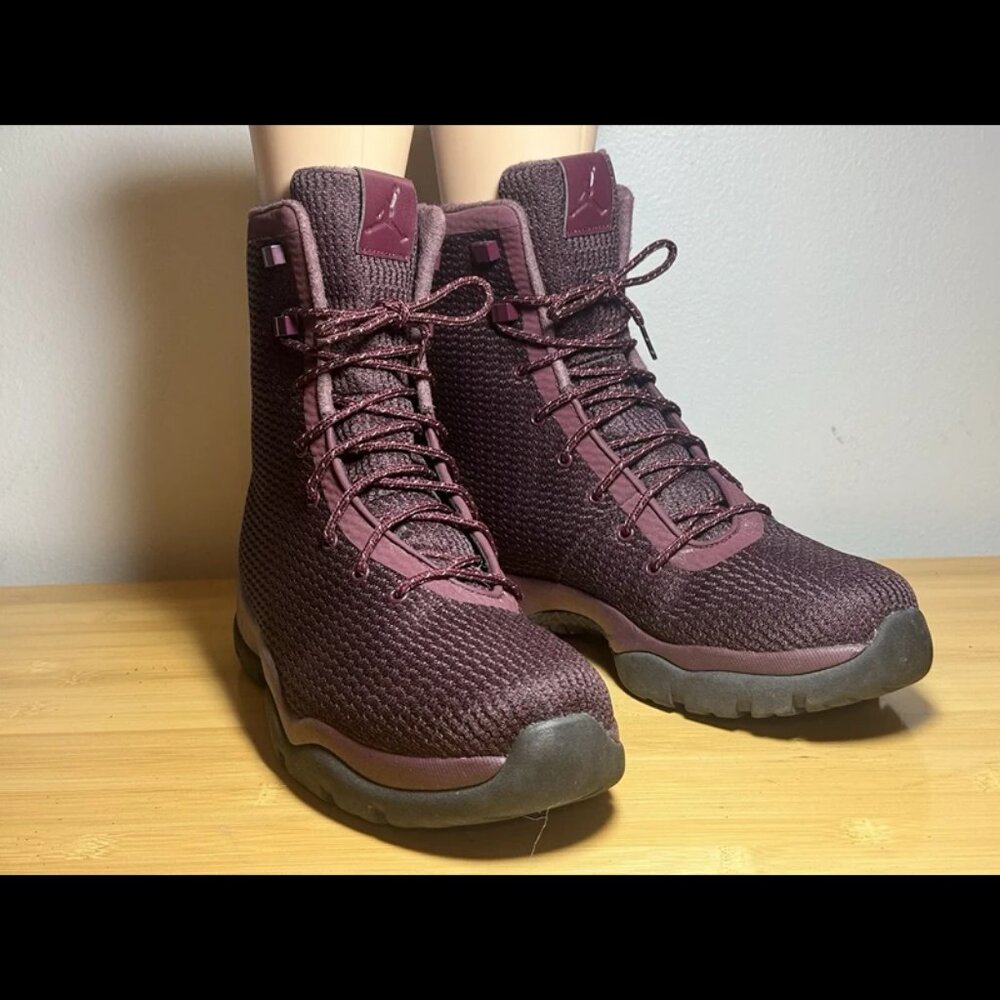 Men Size 12.5 - Air Jordan Future Boots‎ Night Maroon 854554-600 Waterproof - Picture 2 of 7